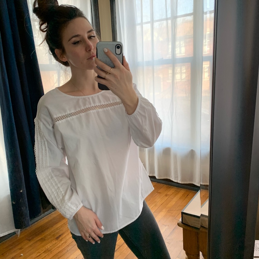 Banana Republic White Blouse